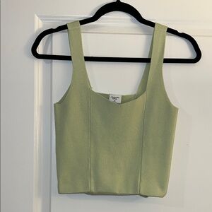 Abercrombie Women's Green Crop Tank Top